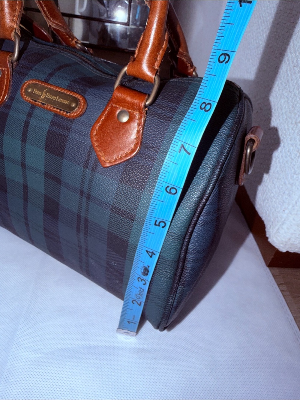 Ralph Lauren Tartan Boston purse - Picture 11 of 15
